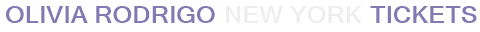 Olivia Rodrigo New York Tickets