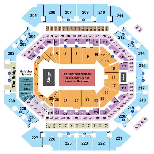 Barclays Center Olivia Rodrigo Seating Chart